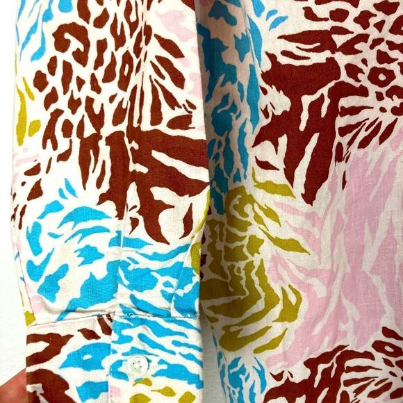 ASOS Design Linen Romper long sleeved short shorts🫶 - Picture 4 of 8